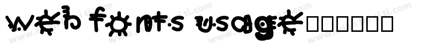 web fonts usage字体转换